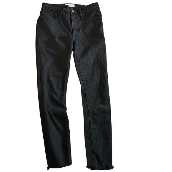 Madewell 9" High-Rise Skinny Jeans in Black Size 28 - Picture 2 of 7